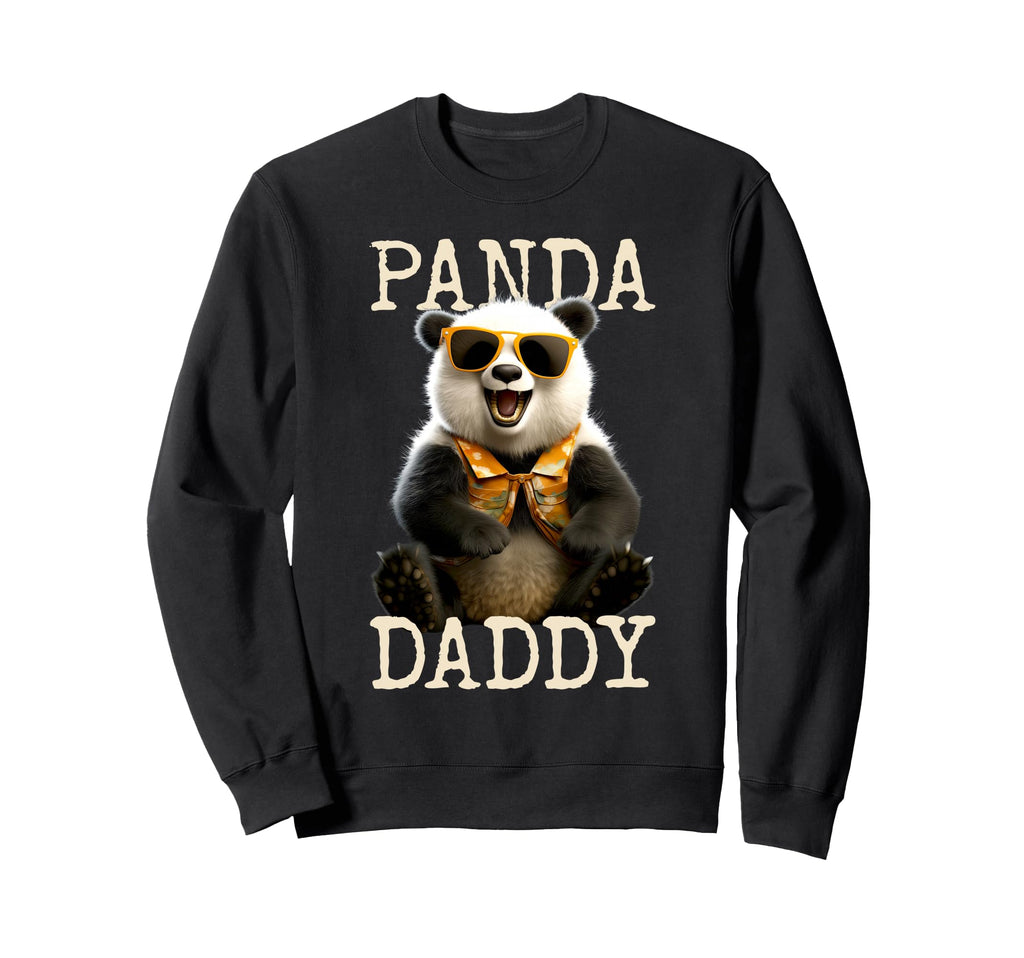 Panda Daddy Papa Pandas Dad Fathers Sweatshirt - Fun Novelty Design Unisex - T-Shirt, Sweatshirt, Hoodie