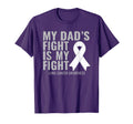 Lung Cancer My Dads Fight Is My Fight T-Shirt - Custom Art Print Men Women - T-Shirt, Sweatshirt, Hoodie