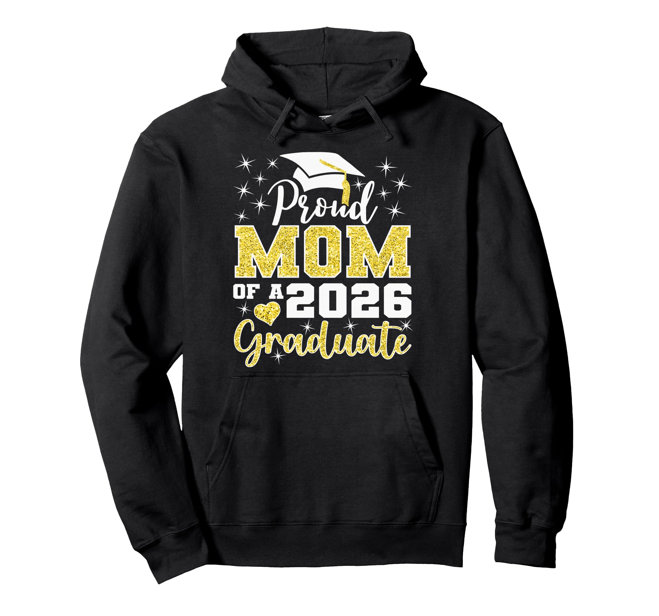 Super Proud Mom 2026 Graduate Senior Hoodie - Novelty Apparel Unisex - T-Shirt, Sweatshirt, Hoodie
