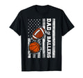 Dad Ballers Funny Usa Flag Football T-Shirt - Unique Graphic for Adults - T-Shirt, Sweatshirt, Hoodie