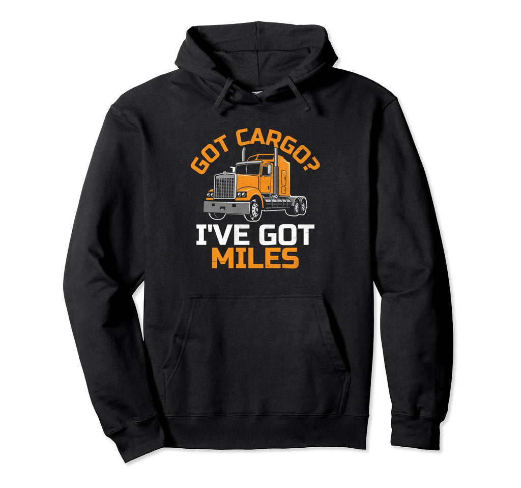 Trucker Driving Dad Trucker Father Hoodie - Novelty Apparel for Adults - T-Shirt, Sweatshirt, Hoodie