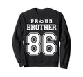Number 86 Custom Proud Soccer Futbol Sweatshirt - Unique Graphic Unisex - T-Shirt, Sweatshirt, Hoodie