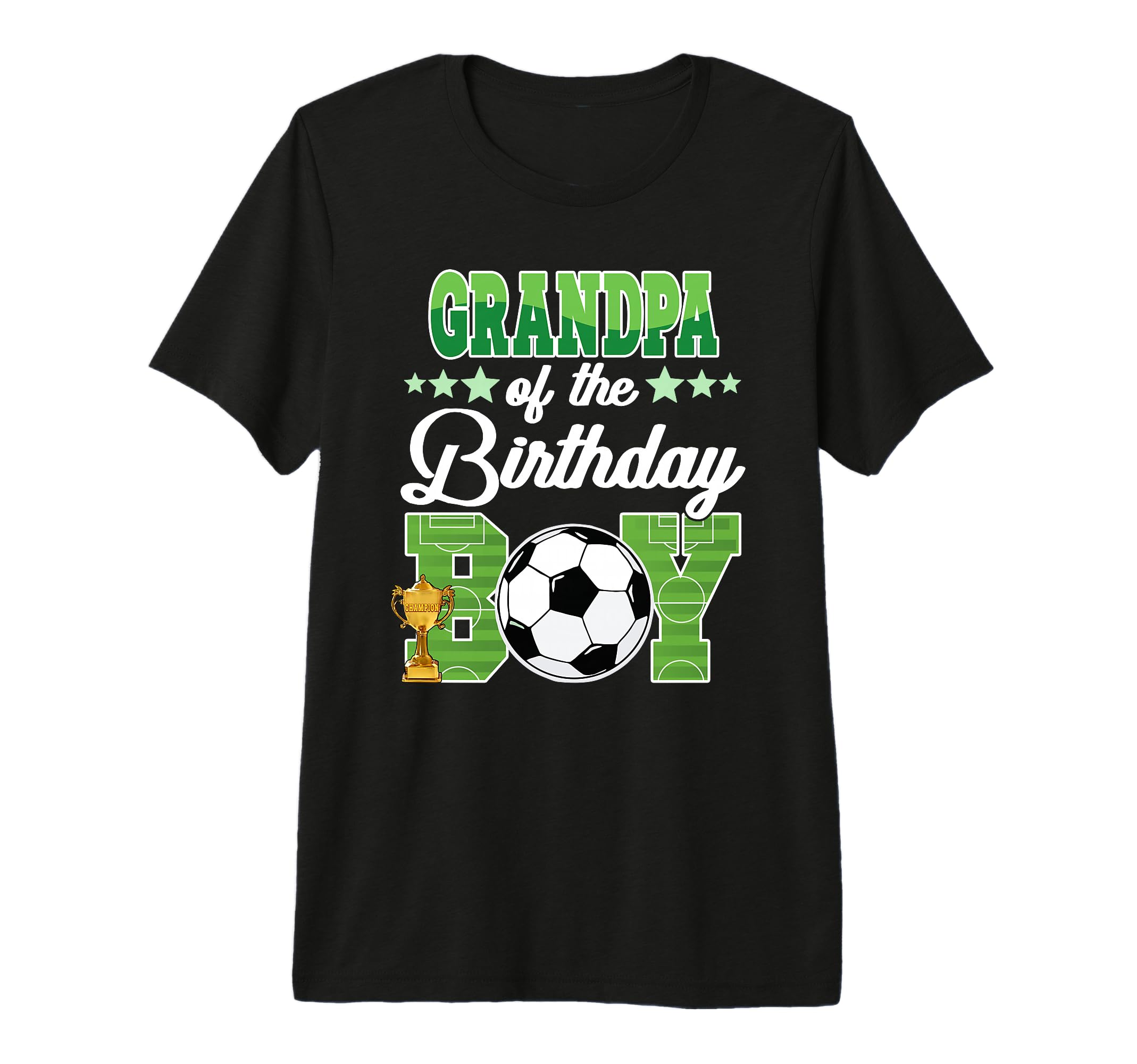 Soccer Grandpa Birthday Party Soccer T-Shirt - Casual Everyday Wear Unisex - T-Shirt, Sweatshirt, Hoodie