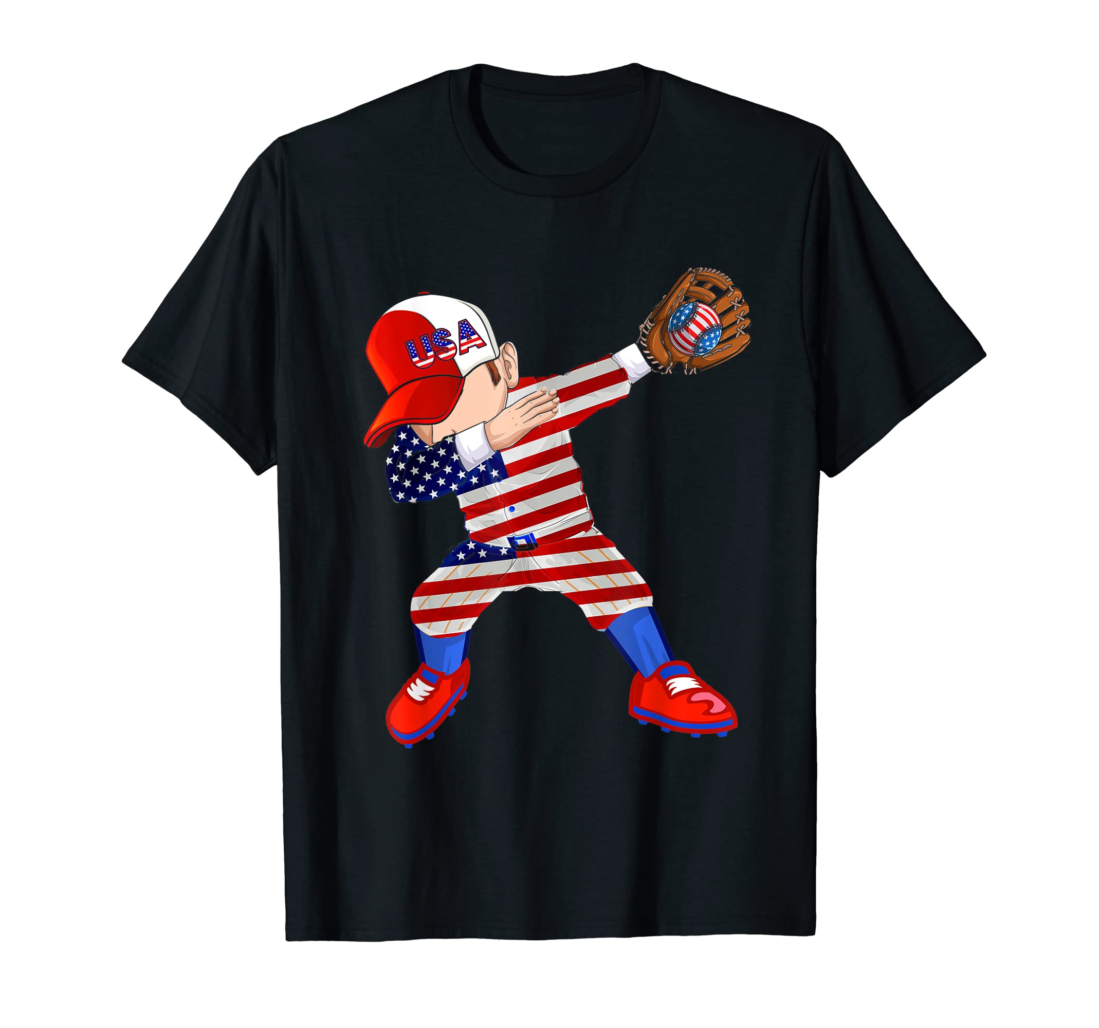 Dabbing Baseball Player Lover T-Shirt - Aesthetic Graphic for Adults - T-Shirt, Sweatshirt, Hoodie