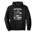 Dad Twins Twin Dad To Be Est 2023 Hoodie - Graphic Print for Adults - T-Shirt, Sweatshirt, Hoodie