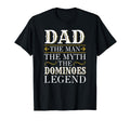 Dominoes Dad Legend Gift Fathers T-Shirt - Casual Everyday Wear Men Women - T-Shirt, Sweatshirt, Hoodie