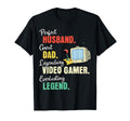 Dad Husband Video Gamer T-Shirt - Minimalist Print Men Women - T-Shirt, Sweatshirt, Hoodie