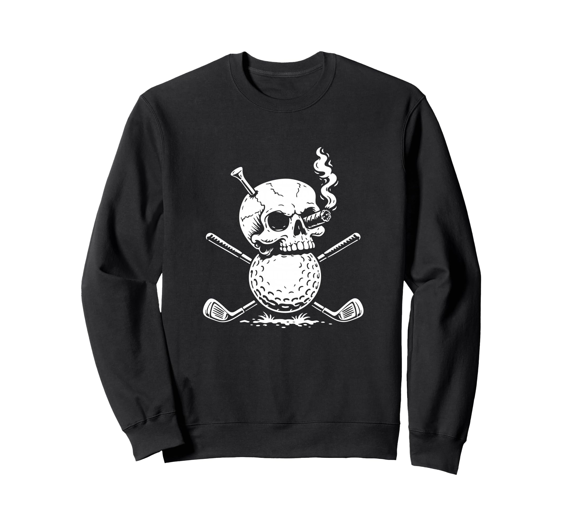 Golf Lover Skull Crossed Golf Clubs Sweatshirt - Novelty Apparel Unisex - T-Shirt, Sweatshirt, Hoodie