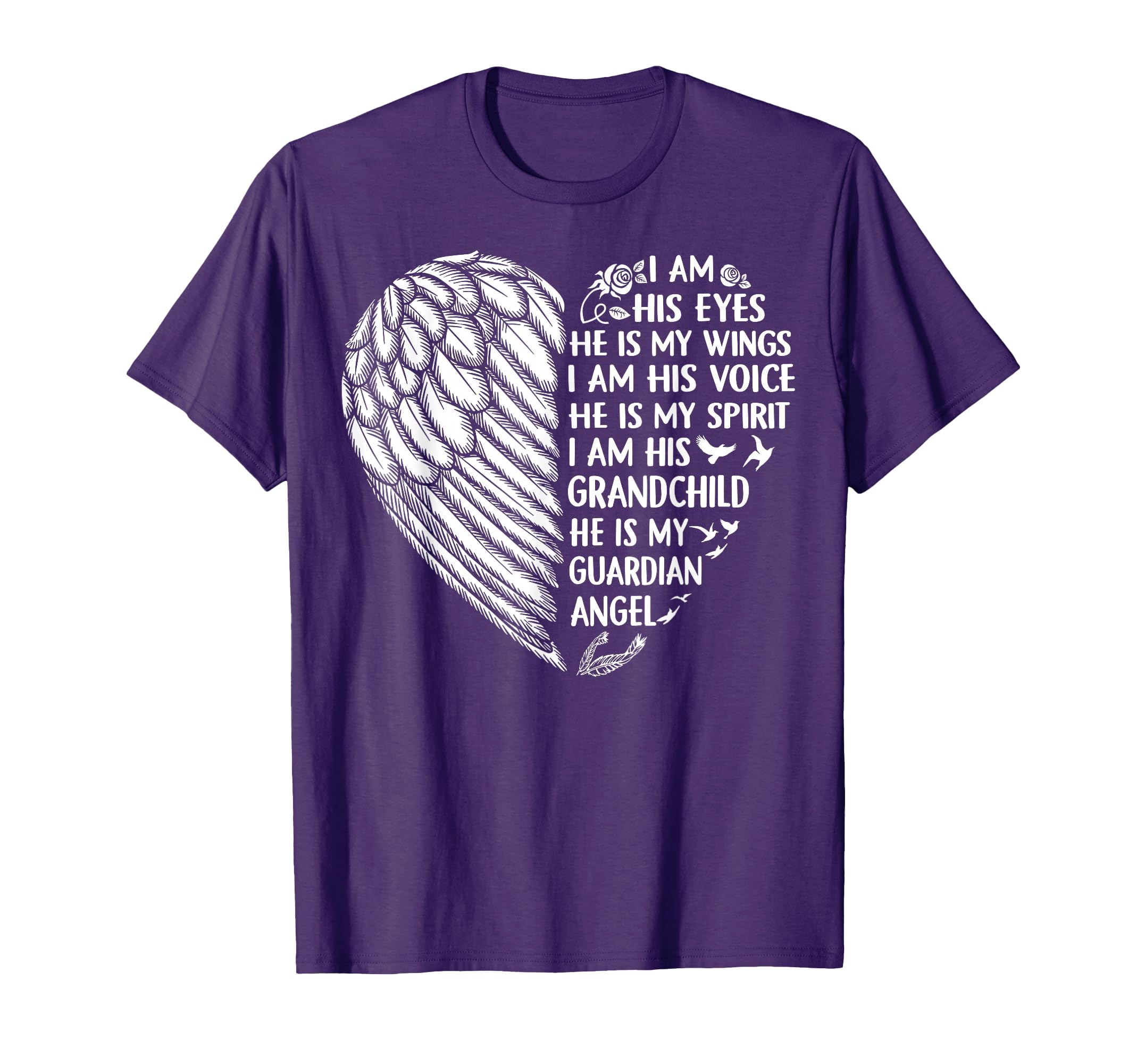 My Grandpa Is My Guardian Angel I Am T-Shirt - Casual Everyday Wear Unisex - T-Shirt, Sweatshirt, Hoodie