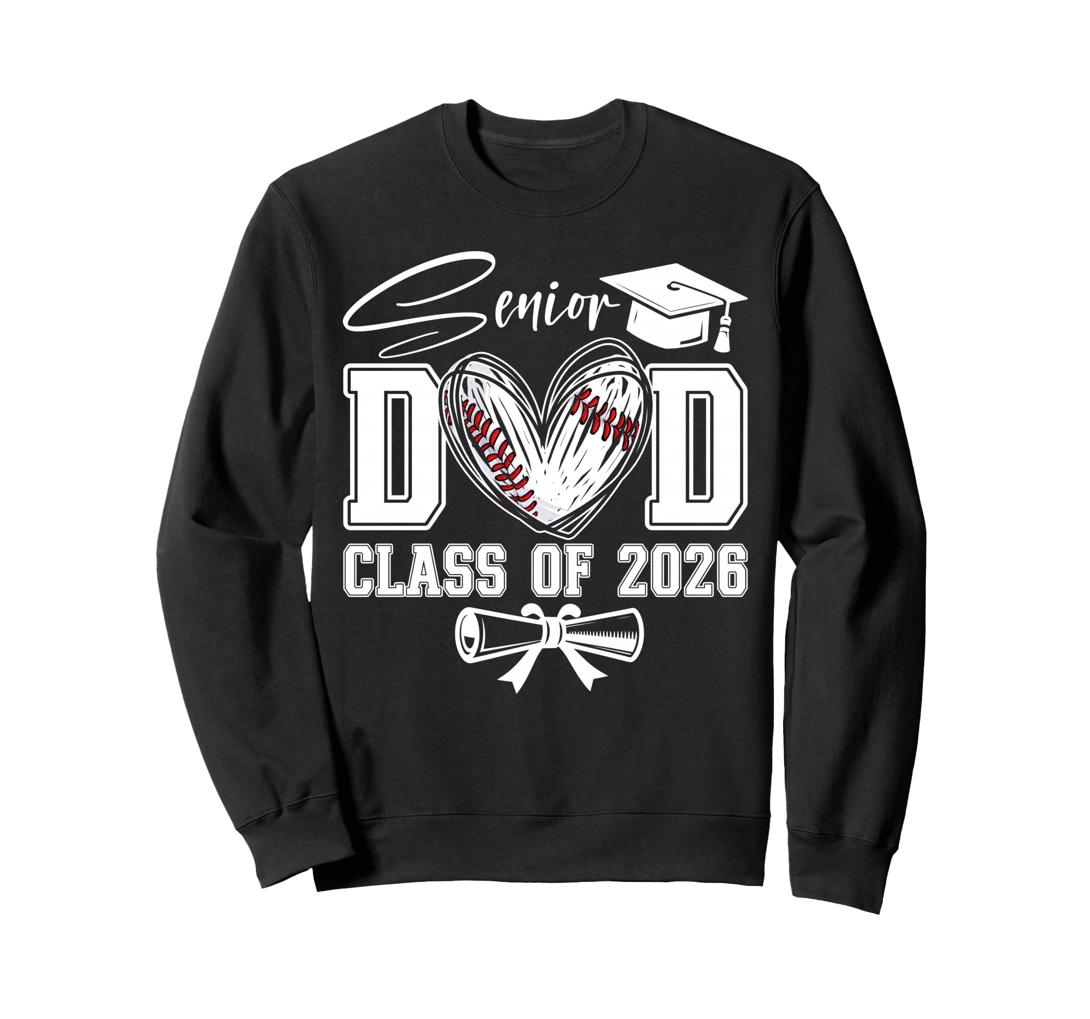 Senior Dad Class 2026 Graduate Sweatshirt - Minimalist Print Men Women - T-Shirt, Sweatshirt, Hoodie