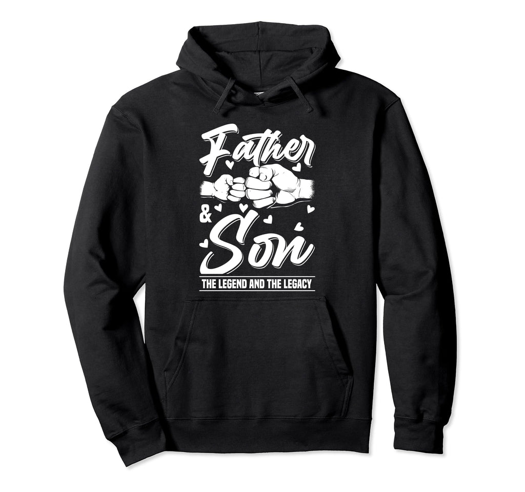 Father And Son Legend And Legacy Hoodie - Aesthetic Graphic for Adults - T-Shirt, Sweatshirt, Hoodie