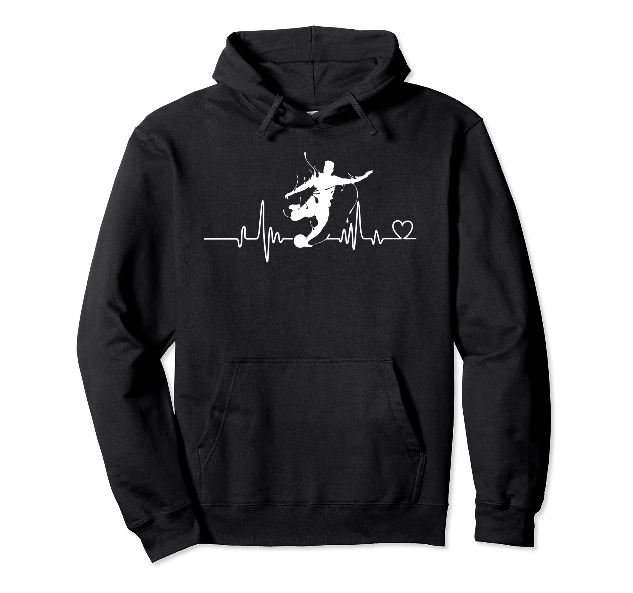 Soccer Heartbeat Tees Soccer Ball Hoodie - Streetwear Style for Adults - T-Shirt, Sweatshirt, Hoodie