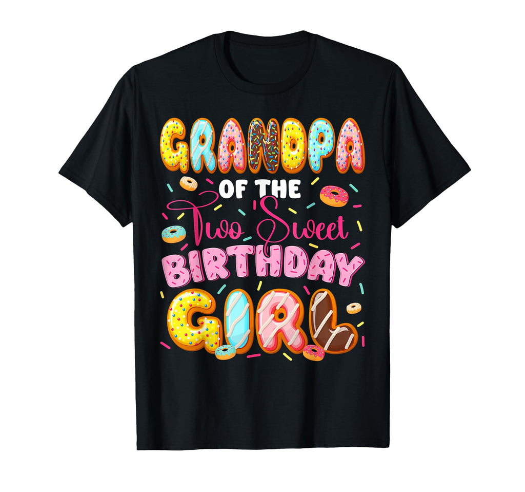 Grandpa Two Sweet Birthday Donut 2Nd T-Shirt - Aesthetic Graphic Men Women - T-Shirt, Sweatshirt, Hoodie