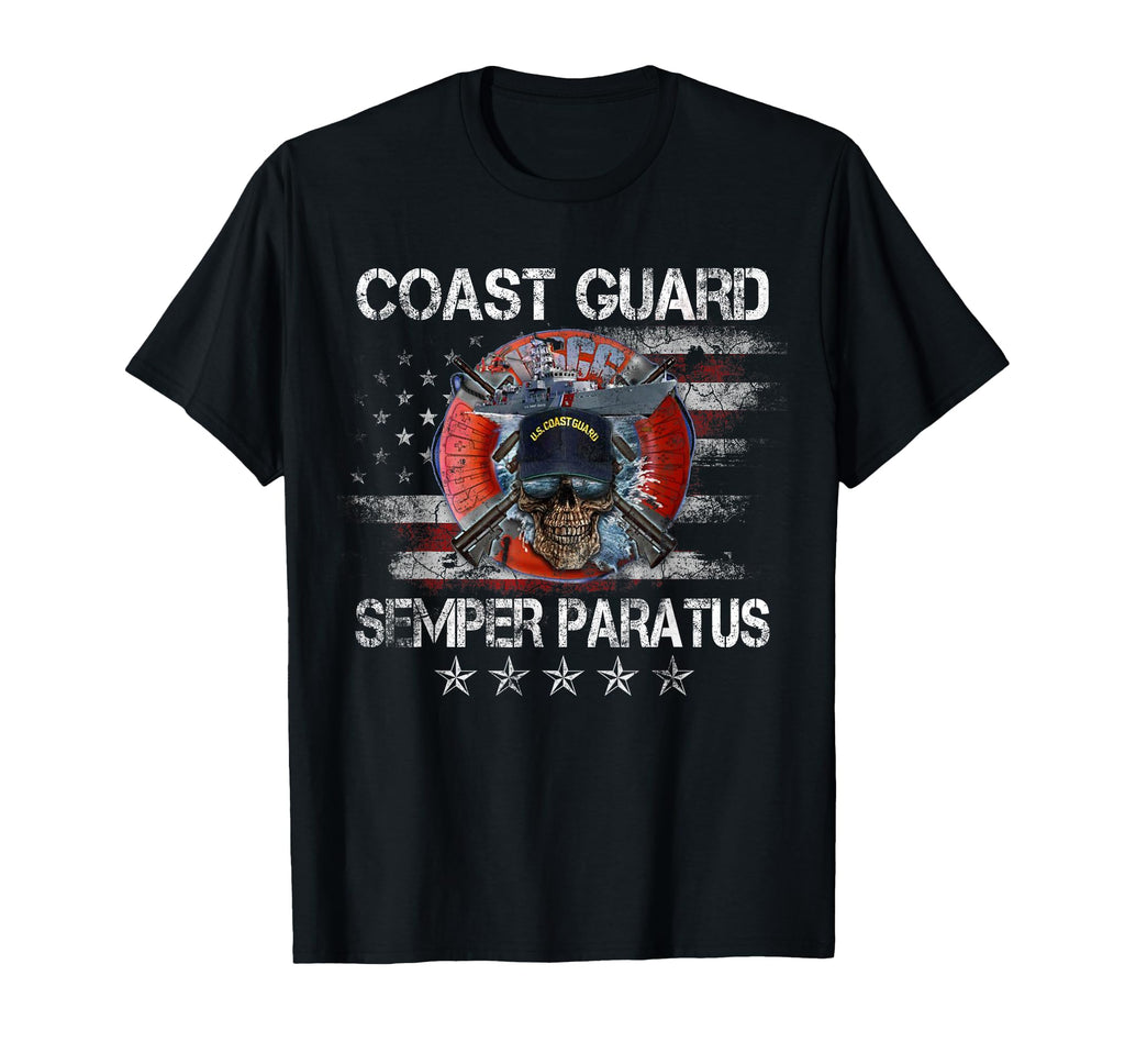 Us Coast Guard Semper Paratus Uscg Veteran T-Shirt - Novelty Apparel Unisex - T-Shirt, Sweatshirt, Hoodie