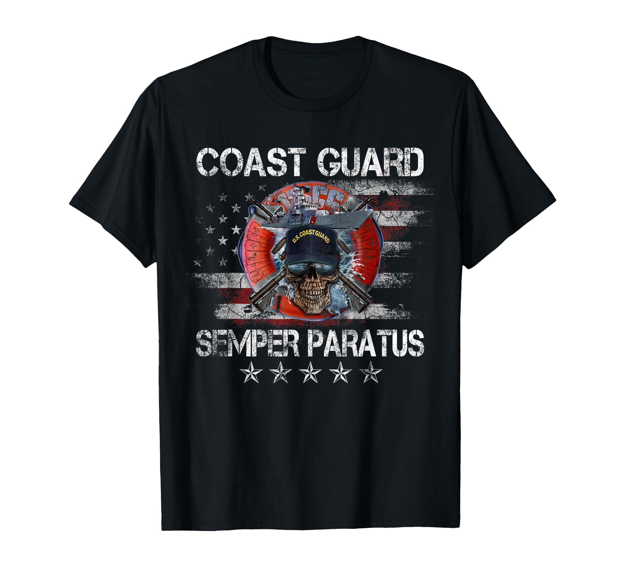 Us Coast Guard Semper Paratus Uscg Veteran T-Shirt - Novelty Apparel Unisex - T-Shirt, Sweatshirt, Hoodie