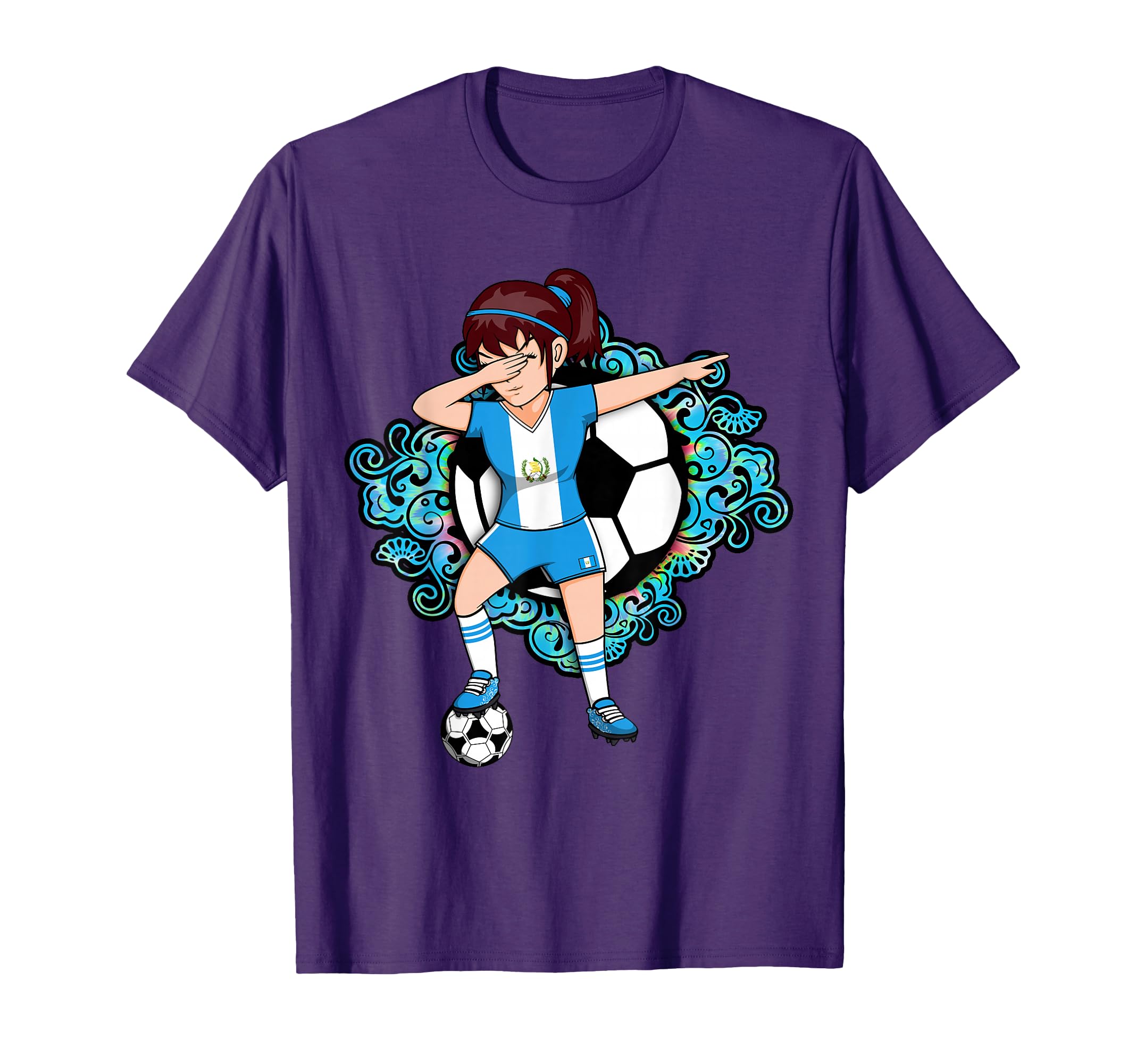 Dabbing Soccer Guatemala Jersey T-Shirt - Streetwear Style for Adults - T-Shirt, Sweatshirt, Hoodie