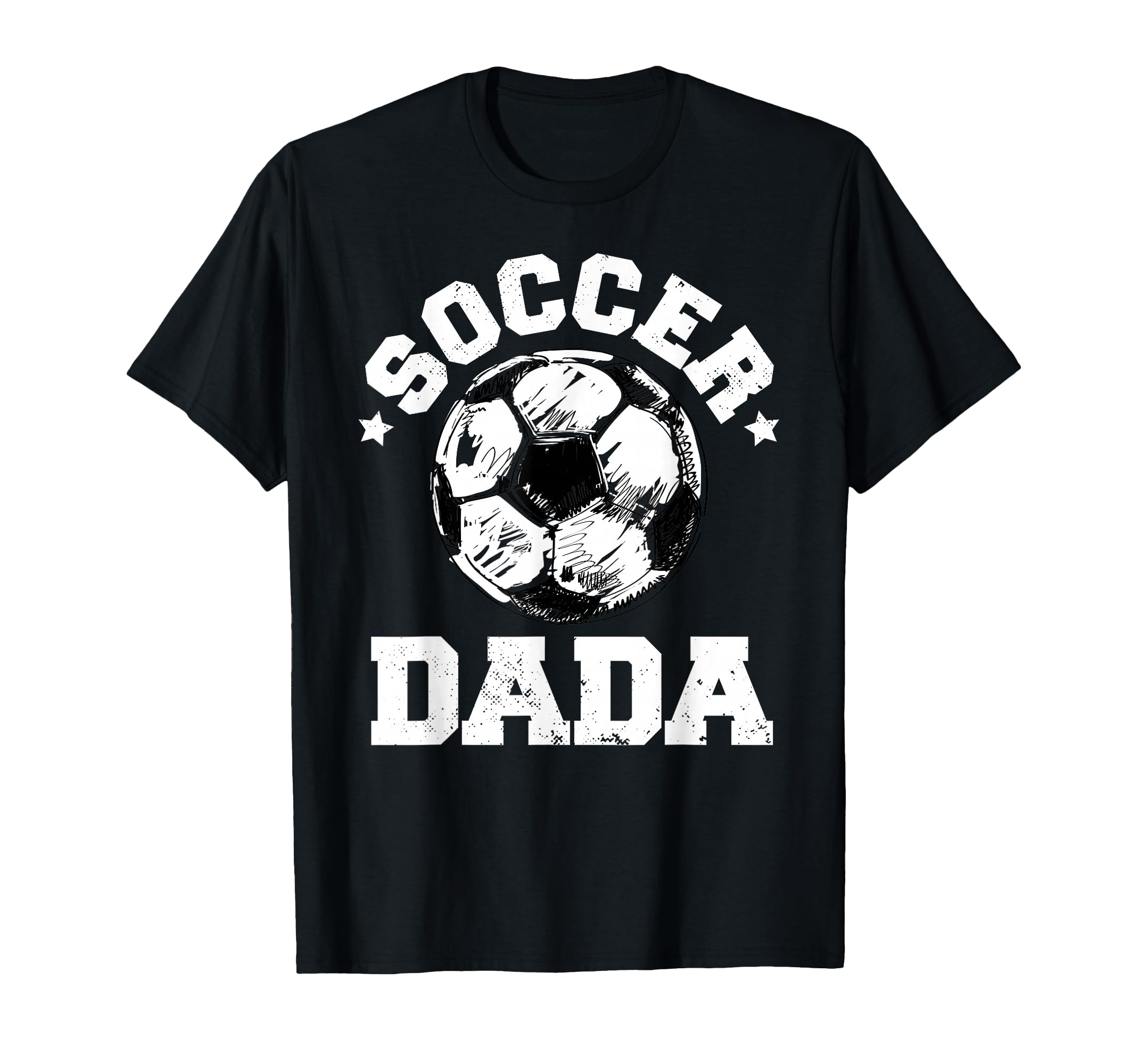 Soccer Dada Soccer Ball Distressed T-Shirt - Custom Art Print Men Women - T-Shirt, Sweatshirt, Hoodie