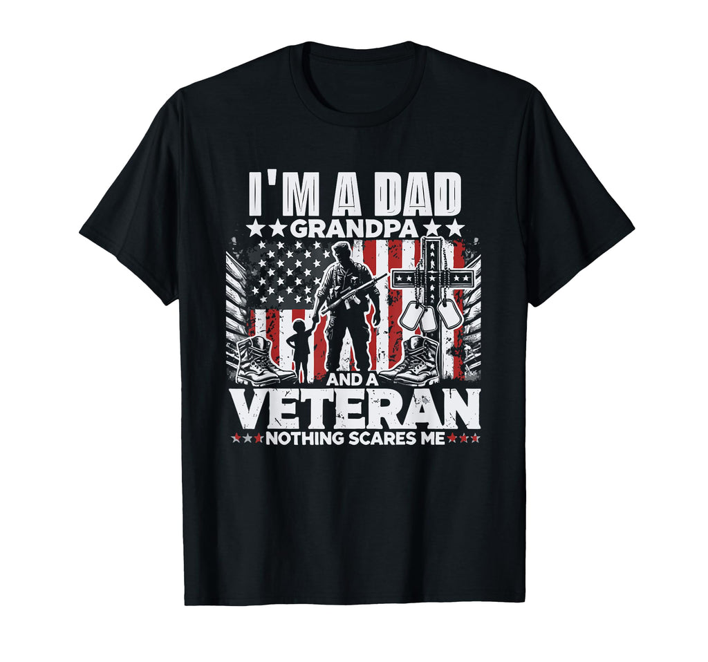Veteran Dad Grandpa Veteran Dad Veteran T-Shirt - Minimalist Print Unisex - T-Shirt, Sweatshirt, Hoodie