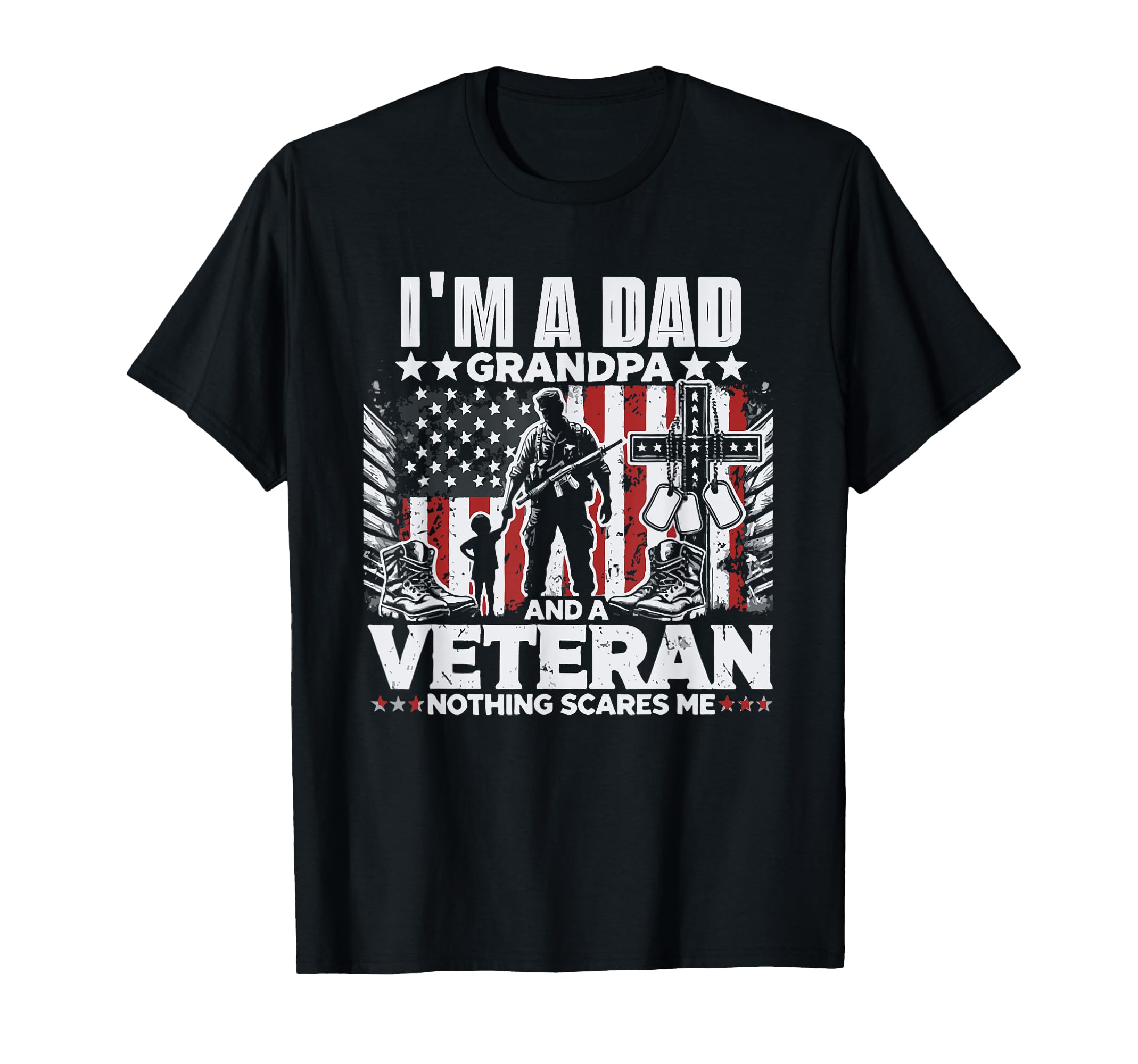 Veteran Dad Grandpa Veteran Dad Veteran T-Shirt - Minimalist Print Unisex - T-Shirt, Sweatshirt, Hoodie