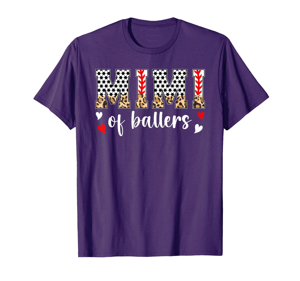 Mimi Ballers Baseball Soccer Mimi Grandma T-Shirt - Minimalist Print Unisex - T-Shirt, Sweatshirt, Hoodie