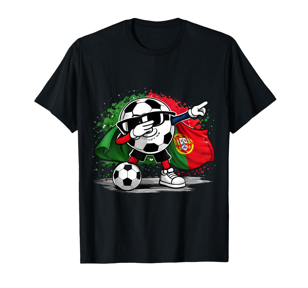 Portugal Dabbing Ball Soccer World Fan T-Shirt - Novelty Apparel Unisex - T-Shirt, Sweatshirt, Hoodie