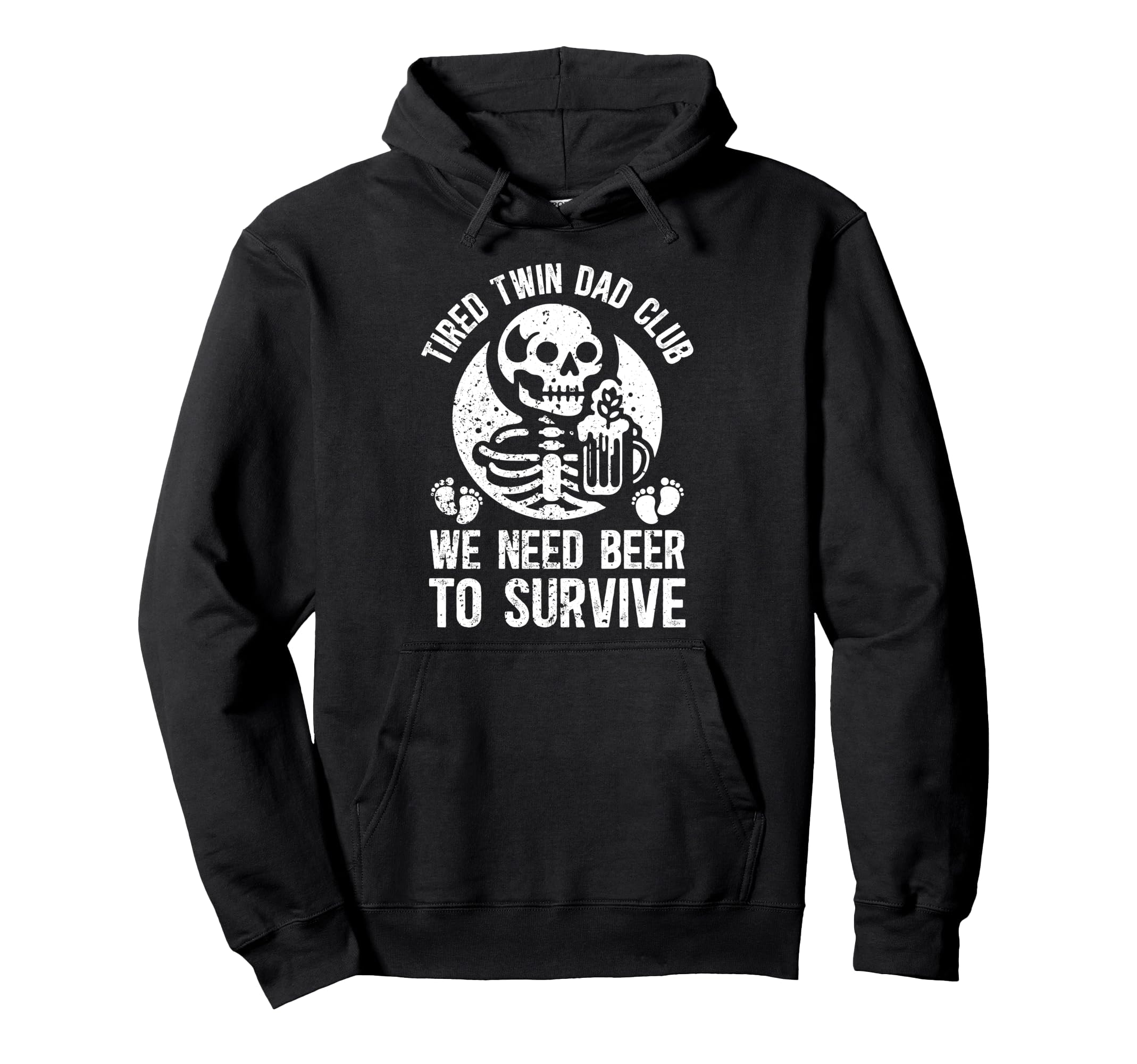 Tired Twin Dad Cub Dad Twins Twin Hoodie - Custom Art Print Men Women - T-Shirt, Sweatshirt, Hoodie