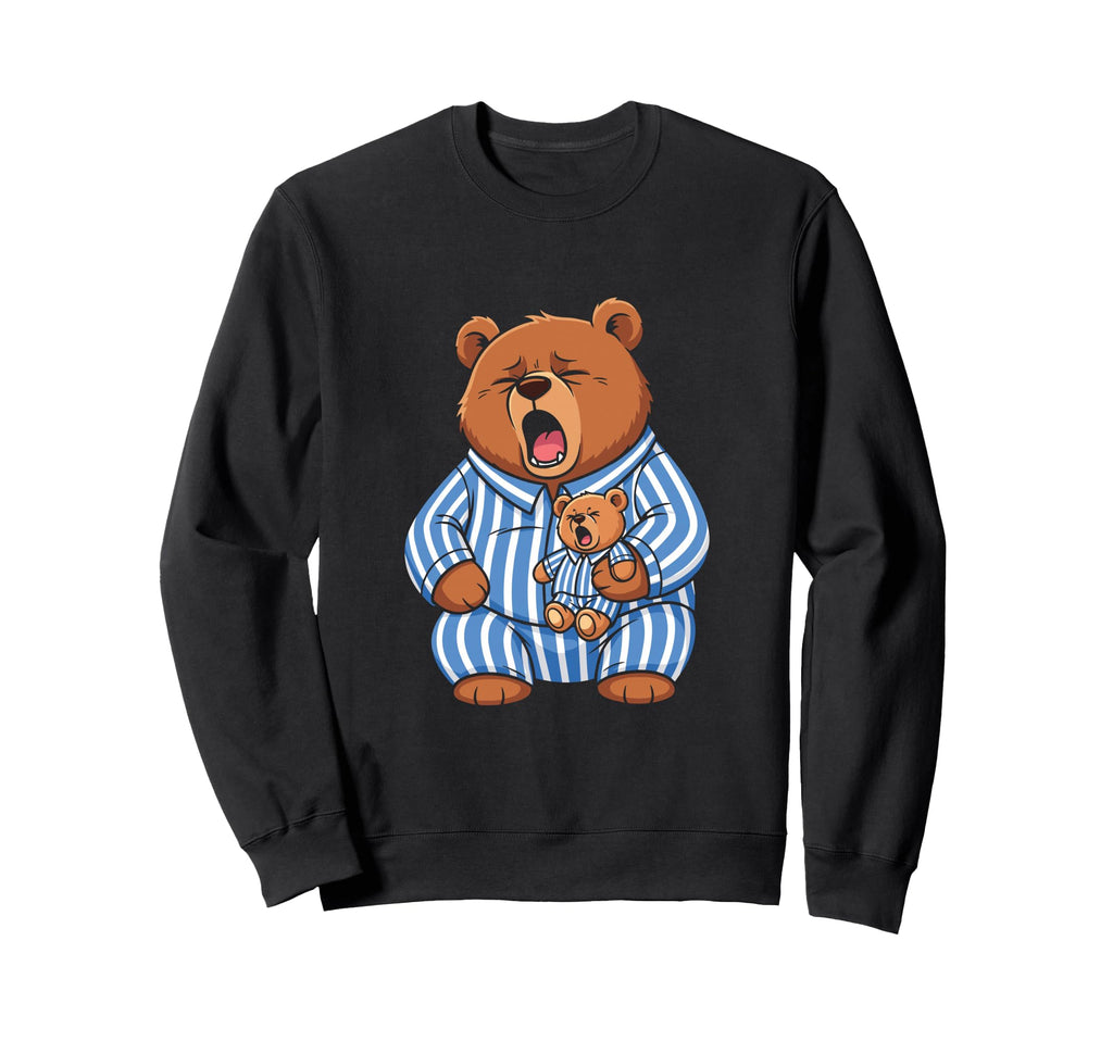 Tired Papa Bear Pajamas Sleep Sweatshirt - Casual Everyday Wear for Adults - T-Shirt, Sweatshirt, Hoodie
