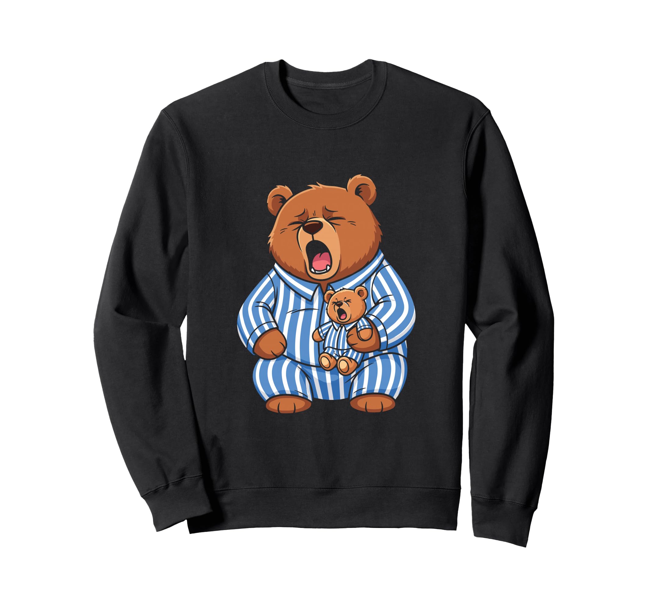 Tired Papa Bear Pajamas Sleep Sweatshirt - Casual Everyday Wear for Adults - T-Shirt, Sweatshirt, Hoodie