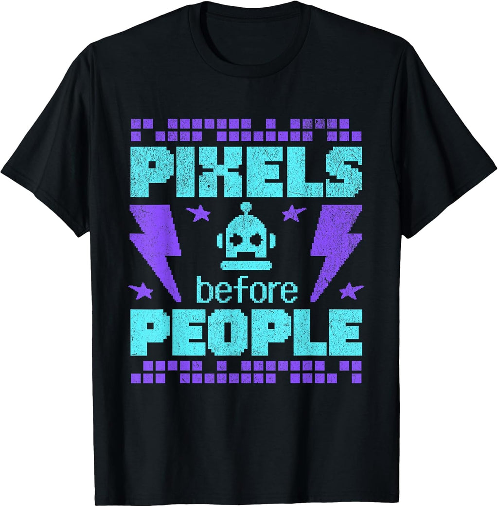 Funny Gamer Pixel Art Design for Gamers and Tech Fans - Adult & Kids T-Shirts, Sweatshirts & Hoodies apparel design preview 1