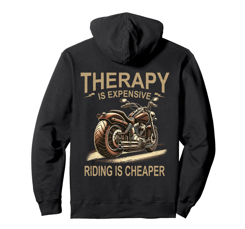 Lover Rider Therapy Motorcycle Lovers Biker Hoodie - Trendy Graphic Unisex - T-Shirt, Sweatshirt, Hoodie