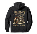 Lover Rider Therapy Motorcycle Lovers Biker Hoodie - Trendy Graphic Unisex - T-Shirt, Sweatshirt, Hoodie