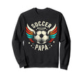 Soccer Papa Family Matching Dad Sweatshirt - Aesthetic Graphic Unisex - T-Shirt, Sweatshirt, Hoodie