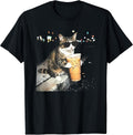Funny cat drinking iced coffee - Adult & Kids T-Shirts, Sweatshirts & Hoodies apparel design preview 1
