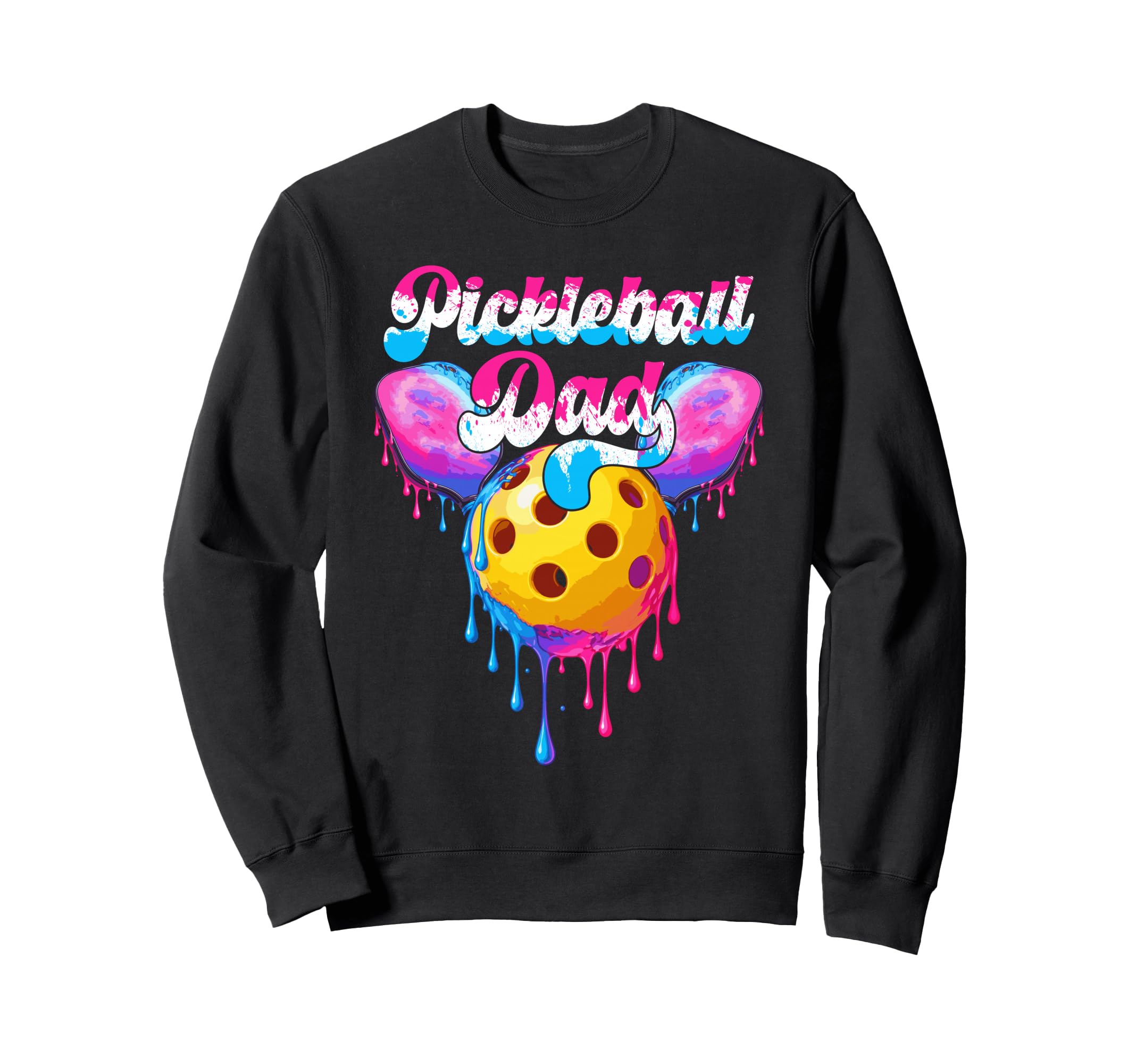 Pickleball Dad Funny Fathers Day Ice Sweatshirt - Graphic Print for Adults - T-Shirt, Sweatshirt, Hoodie