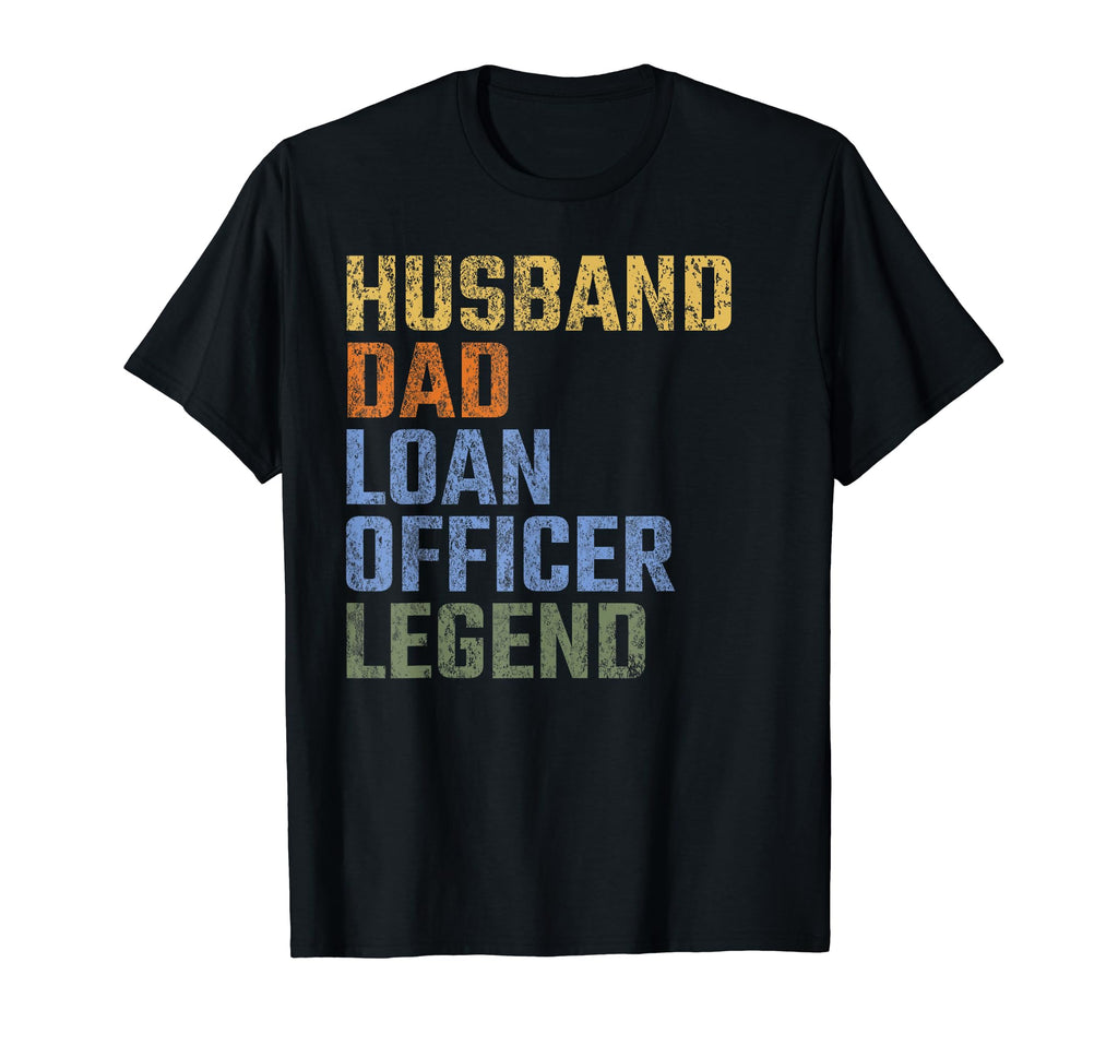 Mens Husband Dad Loan Officer Legend T-Shirt - Custom Art Print for Adults - T-Shirt, Sweatshirt, Hoodie
