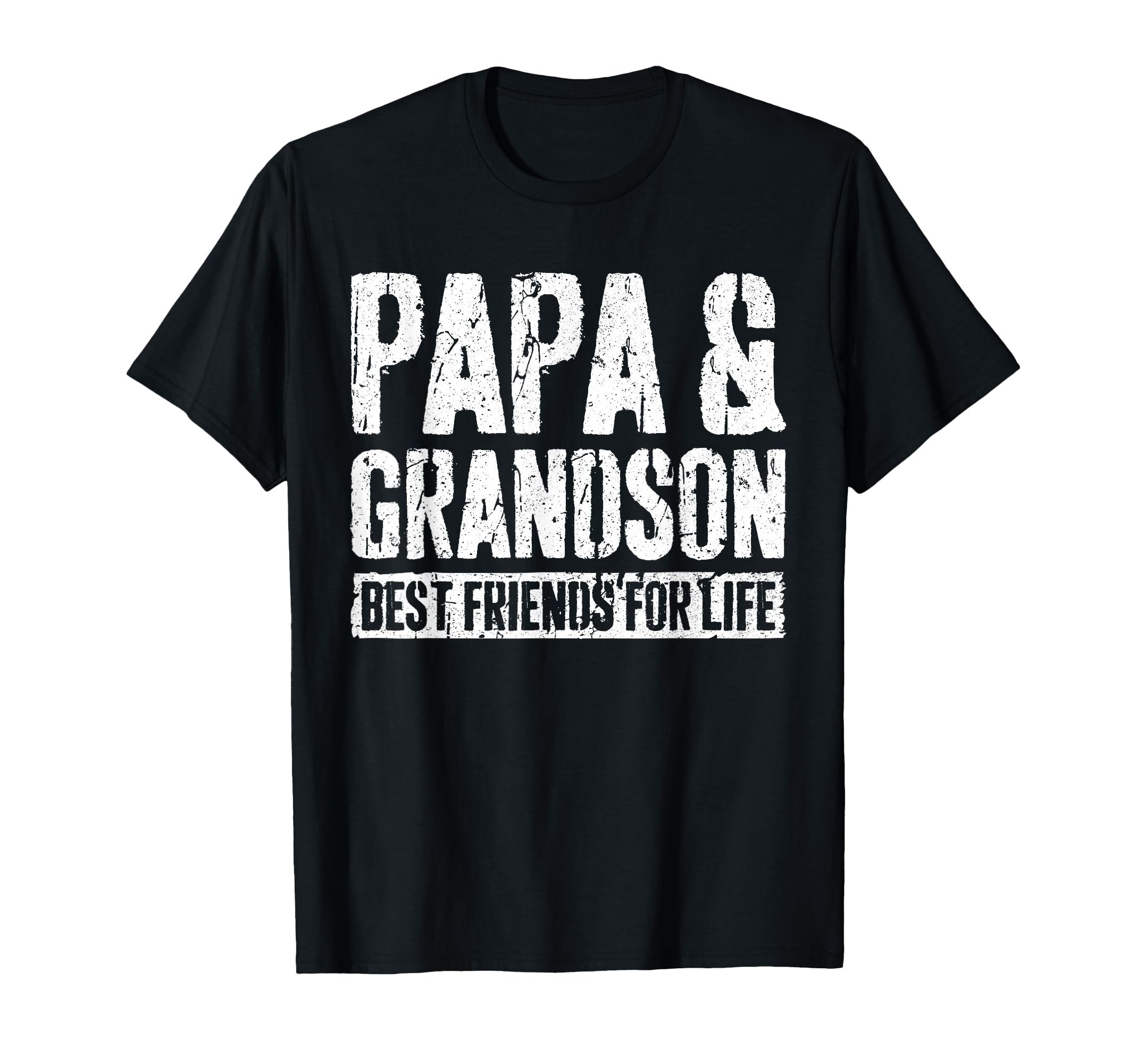 Papa And Grandson Best Friends Life T-Shirt - Custom Art Print Unisex - T-Shirt, Sweatshirt, Hoodie