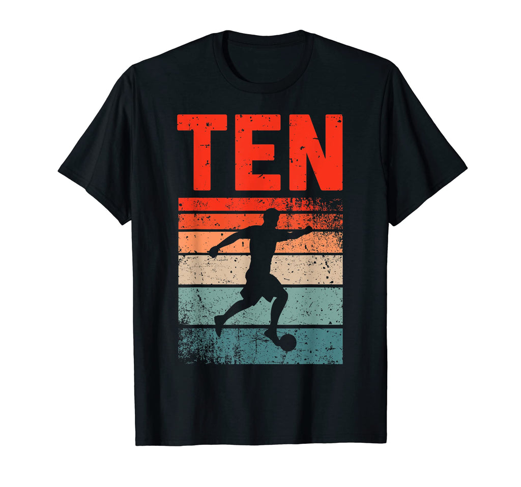 10Th Birthday Soccer 10 Years Old T-Shirt - Graphic Print Unisex - T-Shirt, Sweatshirt, Hoodie