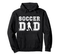 Soccer Dad Soccer Player Dad Proud Hoodie - Minimalist Print for Adults - T-Shirt, Sweatshirt, Hoodie