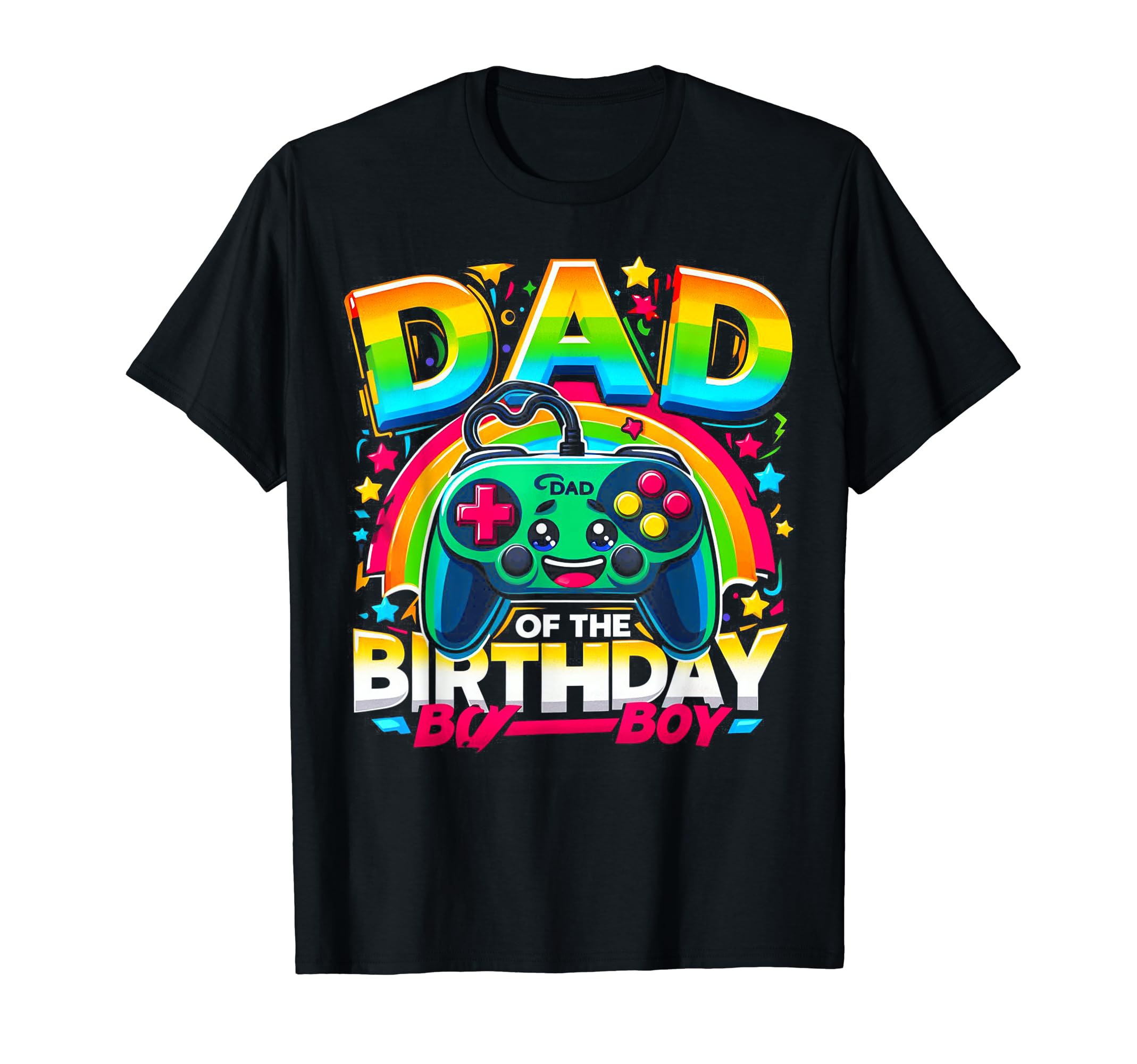 Dad Birthday Matching Video Gamer T-Shirt - Custom Art Print Men Women - T-Shirt, Sweatshirt, Hoodie