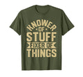 Knower Stuff Fixer Things Funny Handyman T-Shirt - Custom Art Print Unisex - T-Shirt, Sweatshirt, Hoodie
