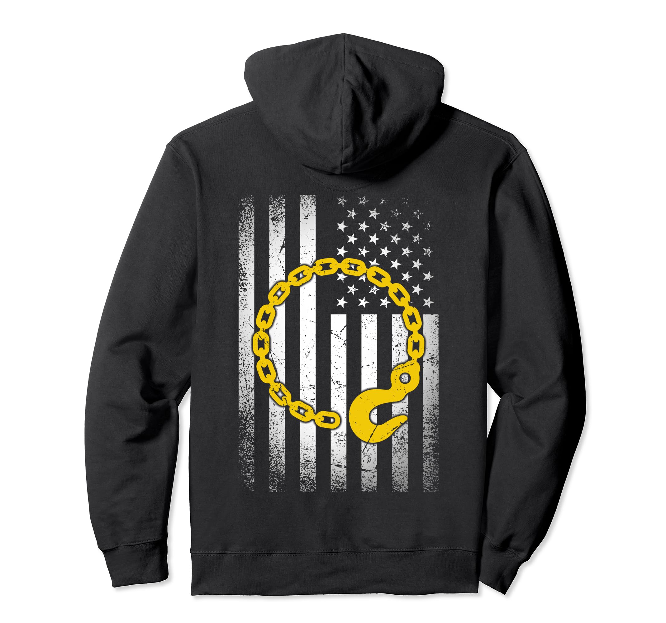 Tow Truck Driver Hook Usa American Hoodie - Minimalist Print Men Women - T-Shirt, Sweatshirt, Hoodie