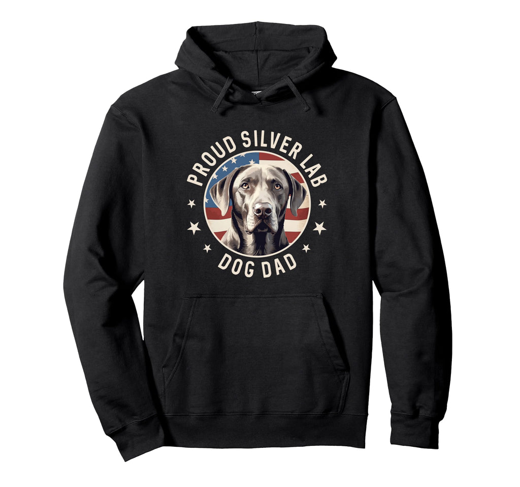 Proud Silver Labrador Retriever Dog Hoodie - Fun Novelty Design Men Women - T-Shirt, Sweatshirt, Hoodie