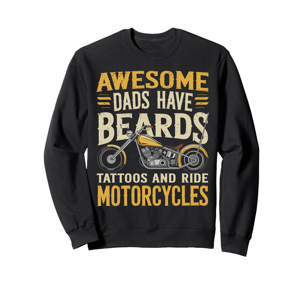 Dad Biker Funny Motorcycle Rider Sweatshirt - Novelty Apparel Unisex - T-Shirt, Sweatshirt, Hoodie