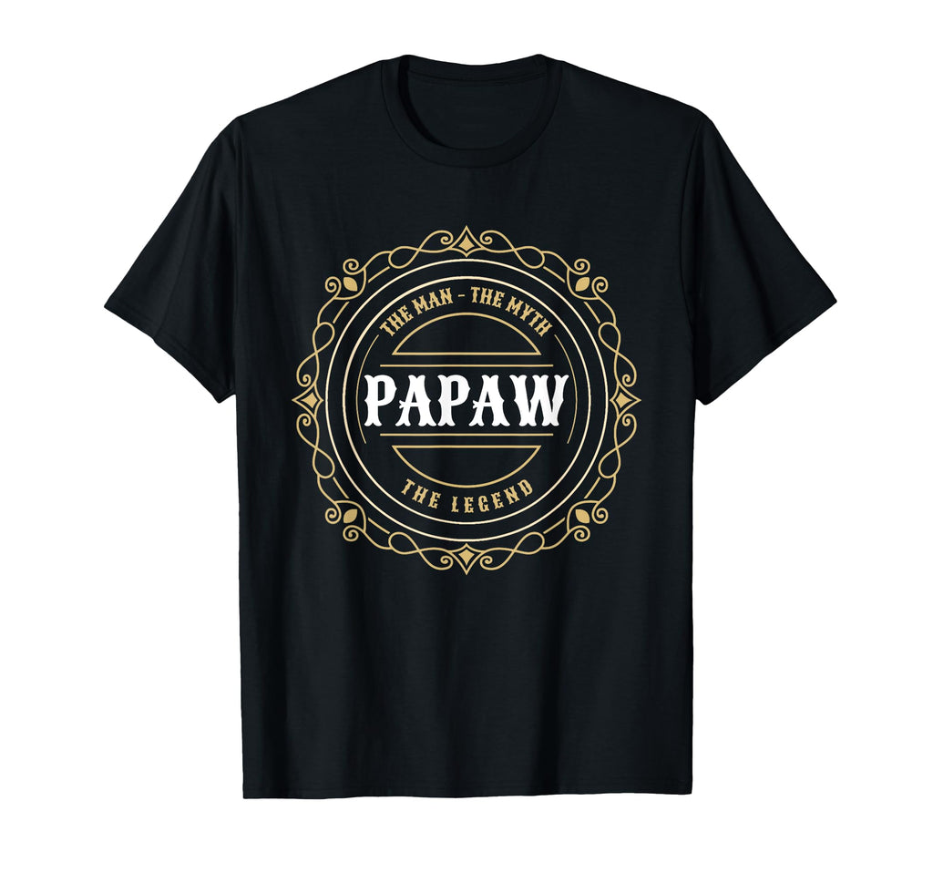 Papaw Myth Legend Dad Grandpa T-Shirt - Custom Art Print Unisex - T-Shirt, Sweatshirt, Hoodie