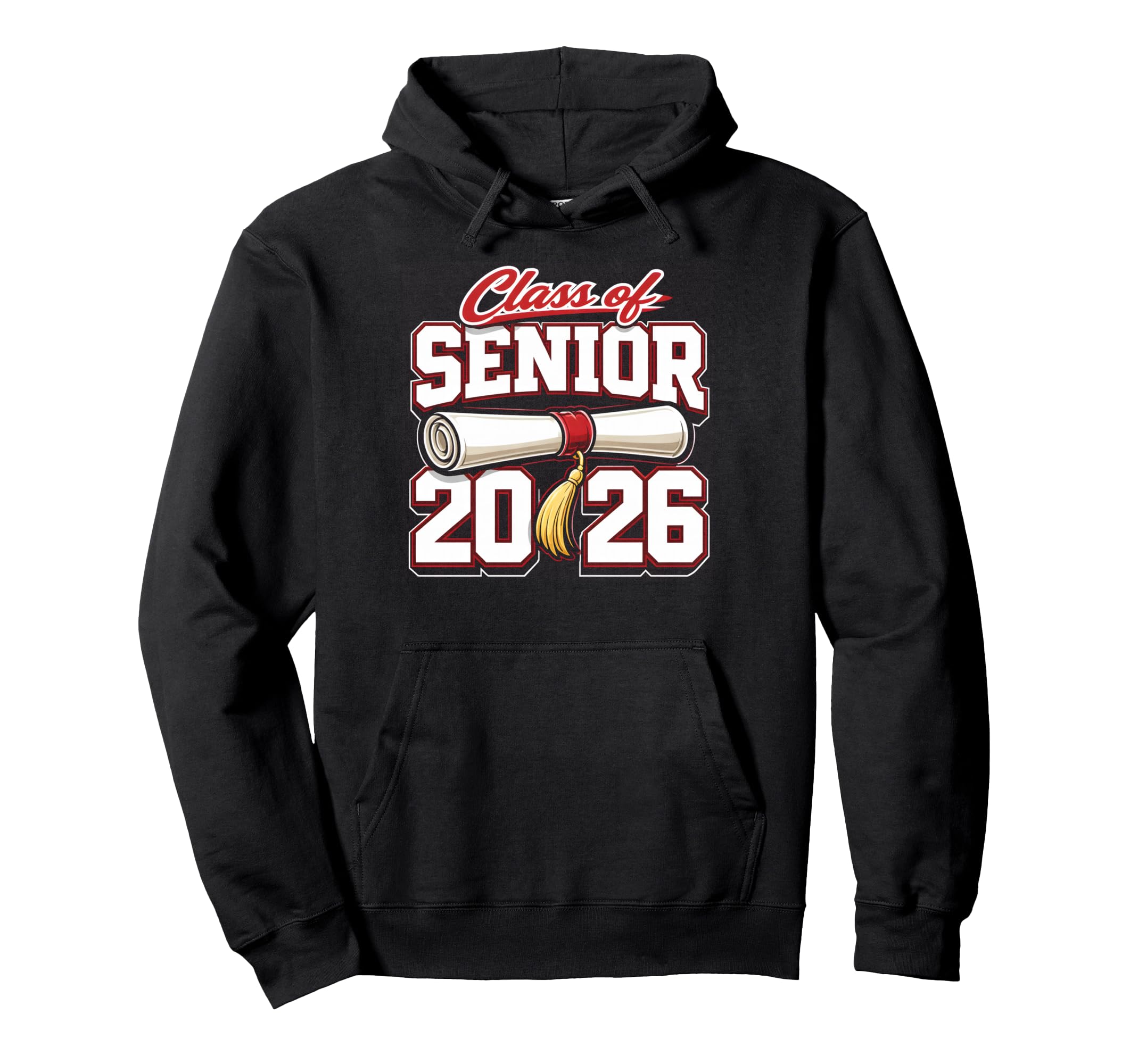 Class 2026 Senior Graduation School Hoodie - Trendy Graphic Men Women - T-Shirt, Sweatshirt, Hoodie