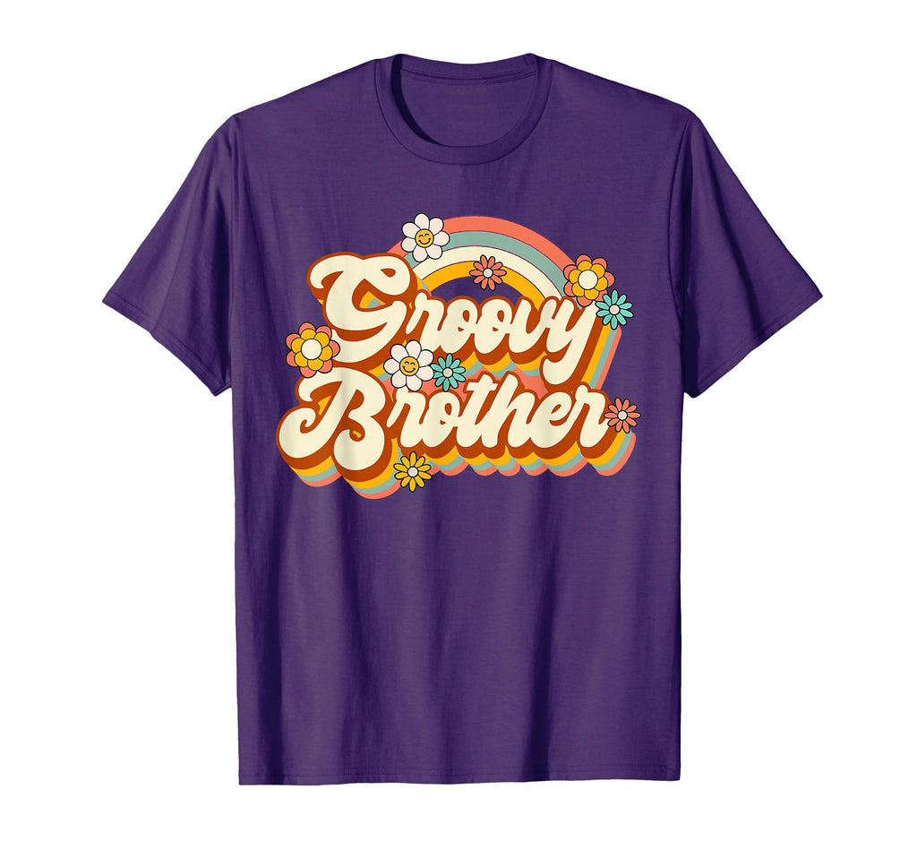 Groovy Brother Family Birthday T-Shirt - Casual Everyday Wear Men Women - T-Shirt, Sweatshirt, Hoodie