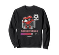 Kawaii Love Soccer Heart Skills Sweatshirt - Trendy Graphic for Adults - T-Shirt, Sweatshirt, Hoodie
