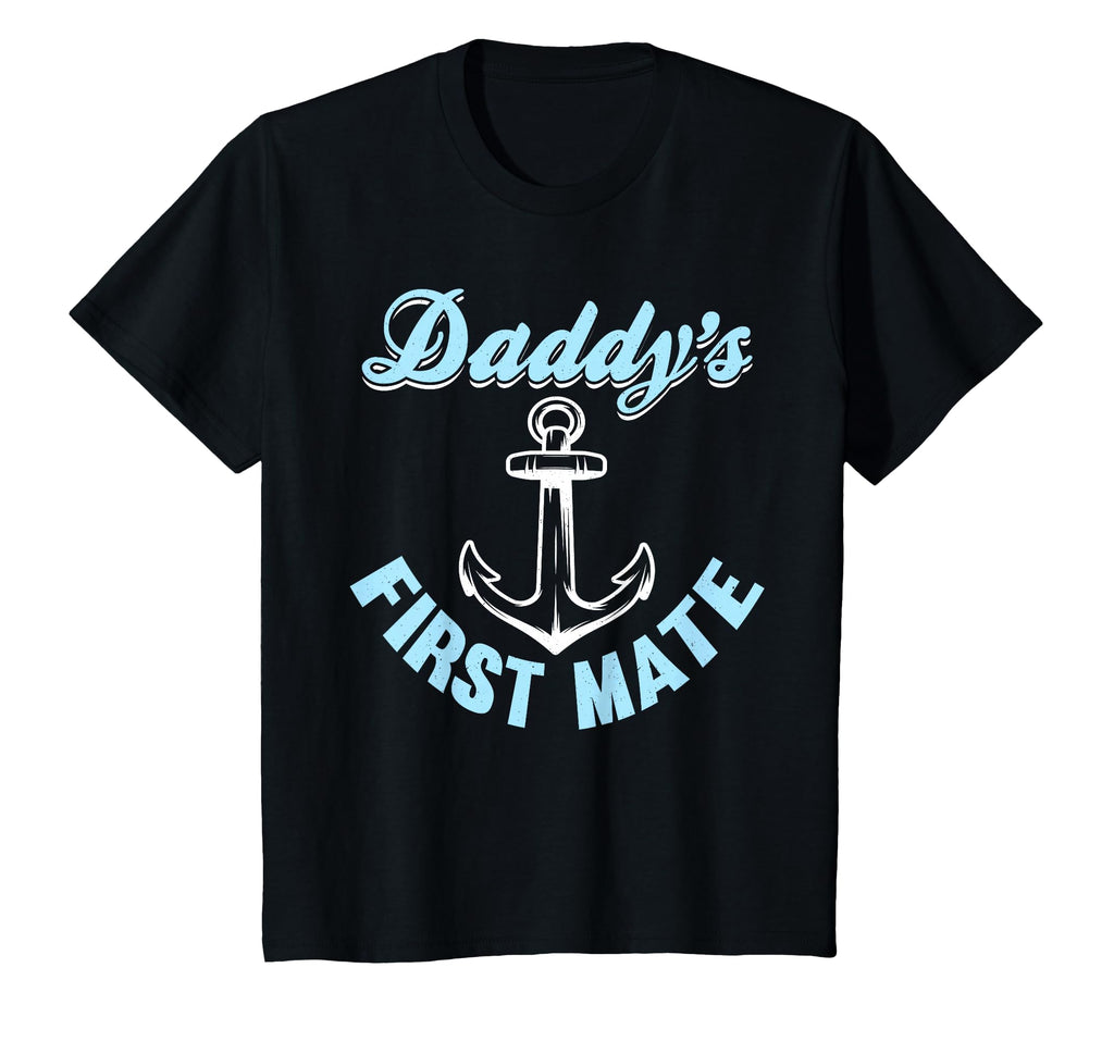 Captain Dad Daddys First Mate Daddy T-Shirt - Minimalist Print Men Women - T-Shirt, Sweatshirt, Hoodie