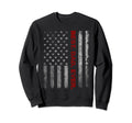 Us Flag Best Dad Ever Fathers Day Sweatshirt - Minimalist Print Unisex - T-Shirt, Sweatshirt, Hoodie