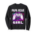 Papa Bear Gamer Birthday Sweatshirt - Aesthetic Graphic Men Women - T-Shirt, Sweatshirt, Hoodie